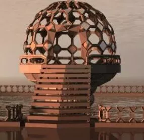 Dome Structure Building 3d model