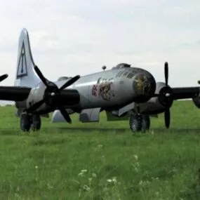 B29 Bomber Aircraft 3d model