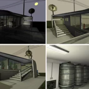 Small Warehouse Building 3d model