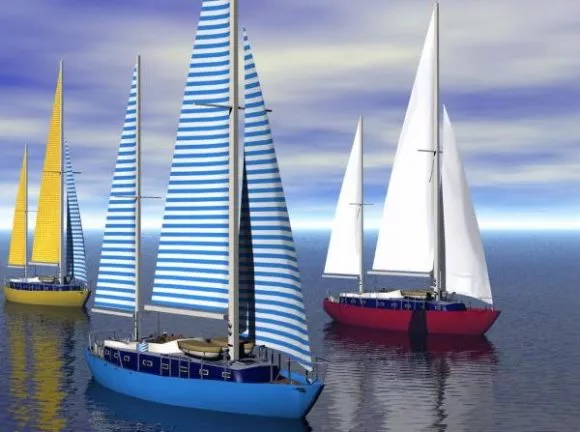 Small Sailing Ship 3d model Small Sailing Ship 3d model