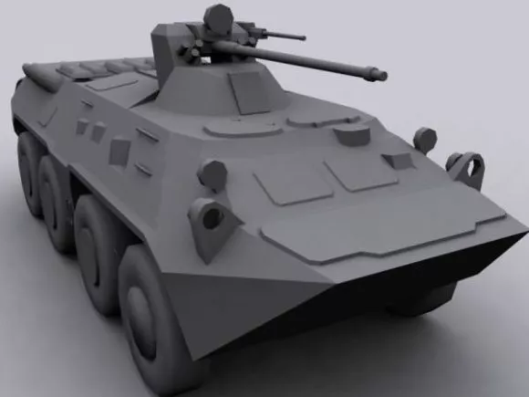 Soviet Tank Btr 80a Apc Vehicle 3d model Soviet Tank Btr 80a Apc Vehicle 3d model