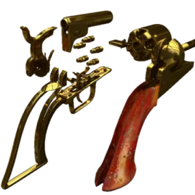 Vintage Barrel Gun 3inch 3d model