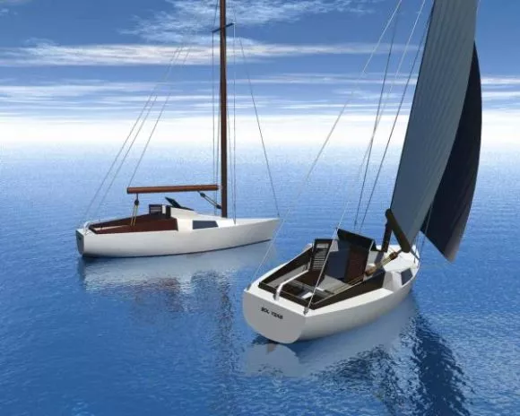Black Jack Sailing Boat 3d model