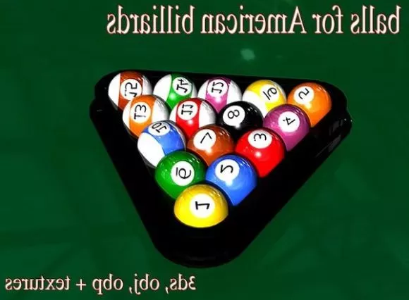 Balls Billiard 3d model Balls Billiard 3d model
