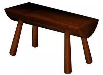 Traditional Console Table Chinese Desk 3d model