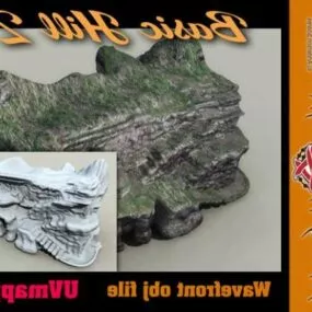 Basic Hill Terrain Landscape 3d model
