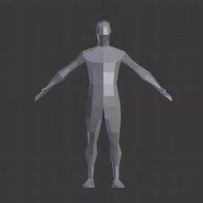 Basic Body Mesh Biped 3d model