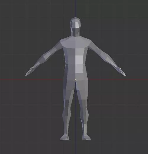 Basic Body Mesh Biped 3d model Basic Body Mesh Biped 3d model