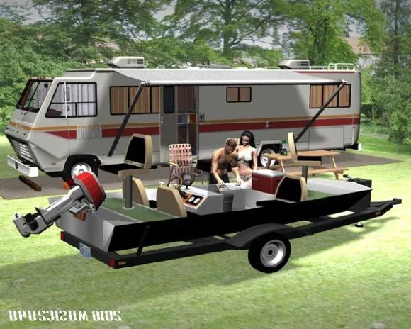 Box Trailer Without Truck 3d model
