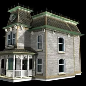 Bates House Building 3d model