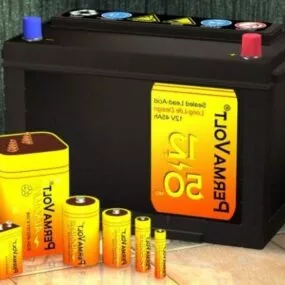 Battery Different Size Pack 3d model