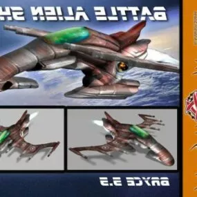 Scifi Battle Alien Ship 3d model