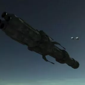 Battle Cruiser Spacecraft 3d model