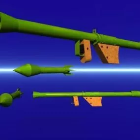 Bazooka Anti Tank Gun 3d model