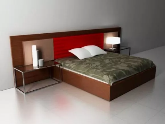 Old Single Bed 3d model