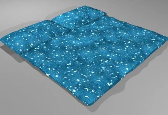 Bedding Set 3d model Bedding Set 3d model