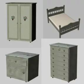 Bedroom Furniture Set 3d model