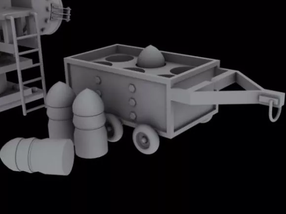 Ammo Box Stack 3d model