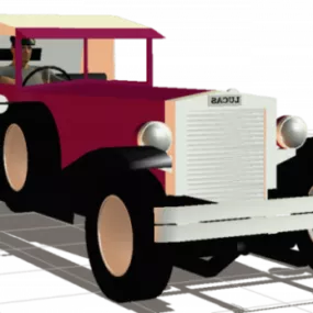 Big Vintage Car 3d model