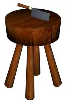 Log Stool Furniture 3d model Log Stool Furniture 3d model