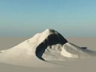 Twist Rocks Terrain Landscape 3d model