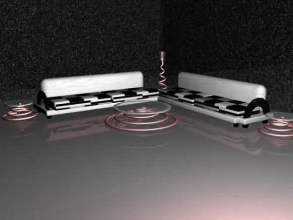 Sofa Leather Luxurious Style 3d model