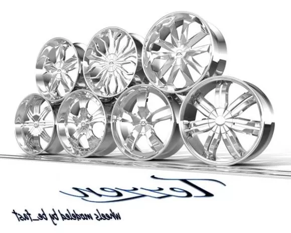 Blaze Wheels Pack 3d model Blaze Wheels Pack 3d model