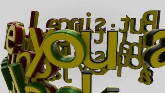 Glbtq Text Decoration 3d model