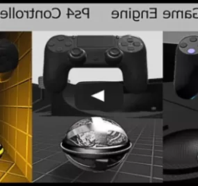 Ps4 Controller Game Gadget 3d model