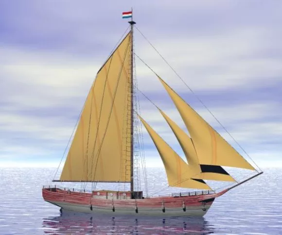 Medium Size Sailing Ship 3d model Medium Size Sailing Ship 3d model