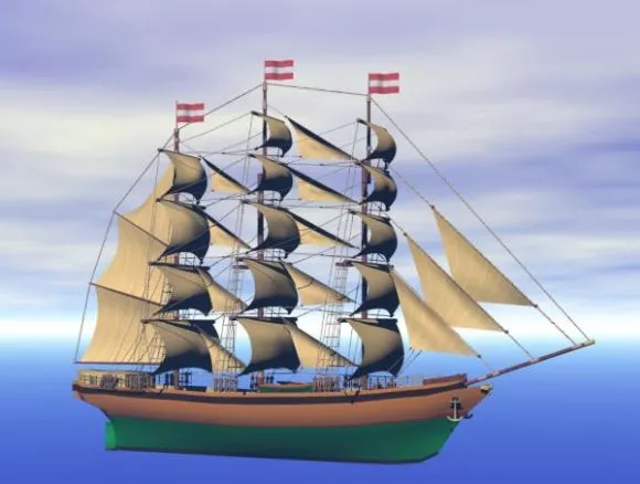 Medieval Large Ship Sailing Boat 3d model Medieval Large Ship Sailing Boat 3d model
