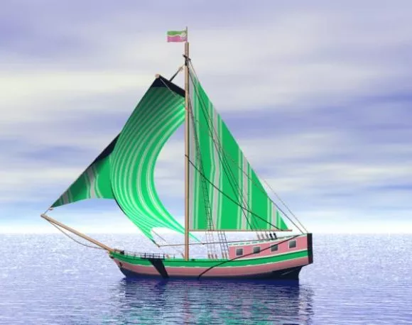 Composite Speed Boat 3d model