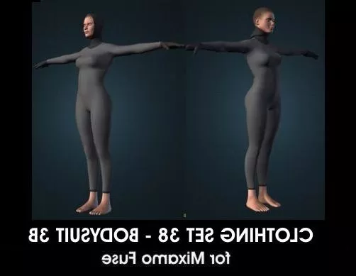 Human Character Old Man In T Pose 3d model