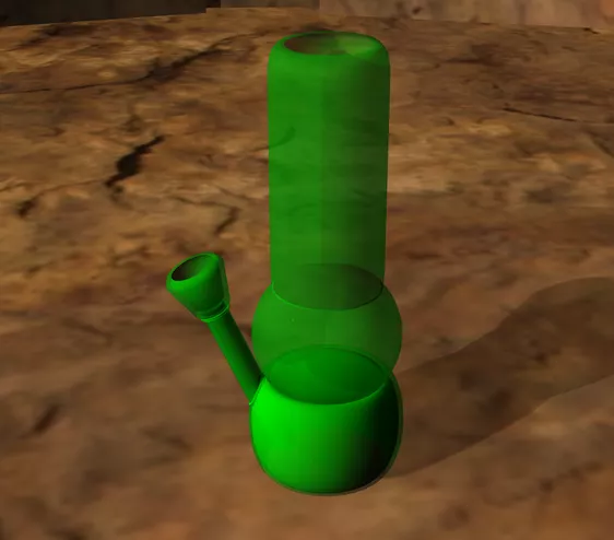 Exotic Vase Decoration Set 3d model