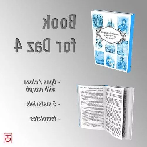White Book Stack Low Poly 3d model