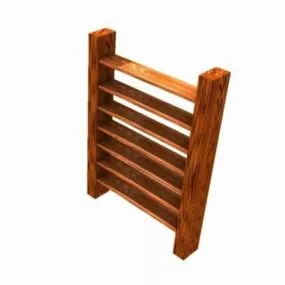 Simple Bookshelf 3d model