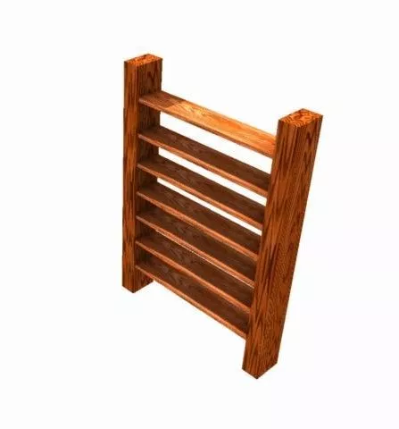 Tree Branches Shelf Shape 3d model