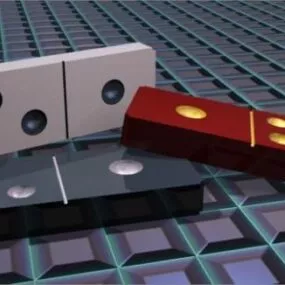 Casino Domino Game 3d model