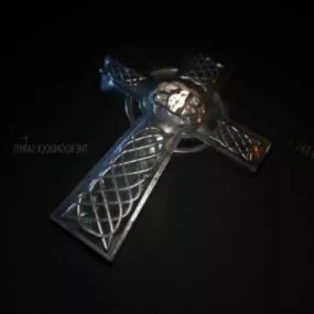Saints Cross Shape Decoration 3d model