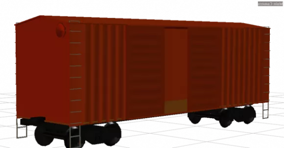 Boxcar Truck Vehicle 3d model Boxcar Truck Vehicle 3d model