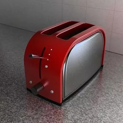 Toaster Machine Kitchen Tool 3d model