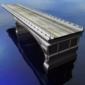 Construction Bridge Part 3d model