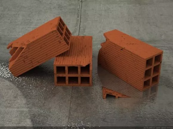 Broken Brick 3d model Broken Brick 3d model