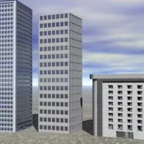 Building City Apartment 3d model
