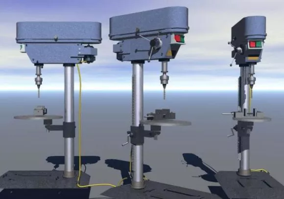 Drill Press Power Tool 3d model Drill Press Power Tool 3d model