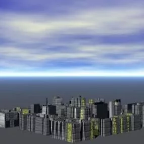 City Building Block 3d model