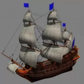 Prince William Sailing Ship 3d model