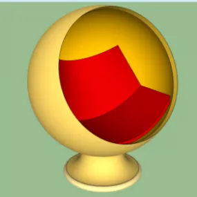 Bubble Seat Egg Chair 3d model