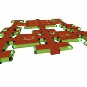 City Housing Building Shape 3d model