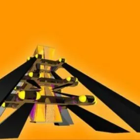 Building Road Shape 3d model